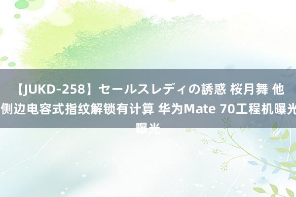 【JUKD-258】セールスレディの誘惑 桜月舞 他 侧边电容式指纹解锁有计算 华为Mate 70工程机曝光